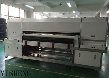 China 4 - 8 de Printerdruk van Inkjet van de kleuren Flatbed Stof op Katoenen Polyzijde 1800mm verdeler